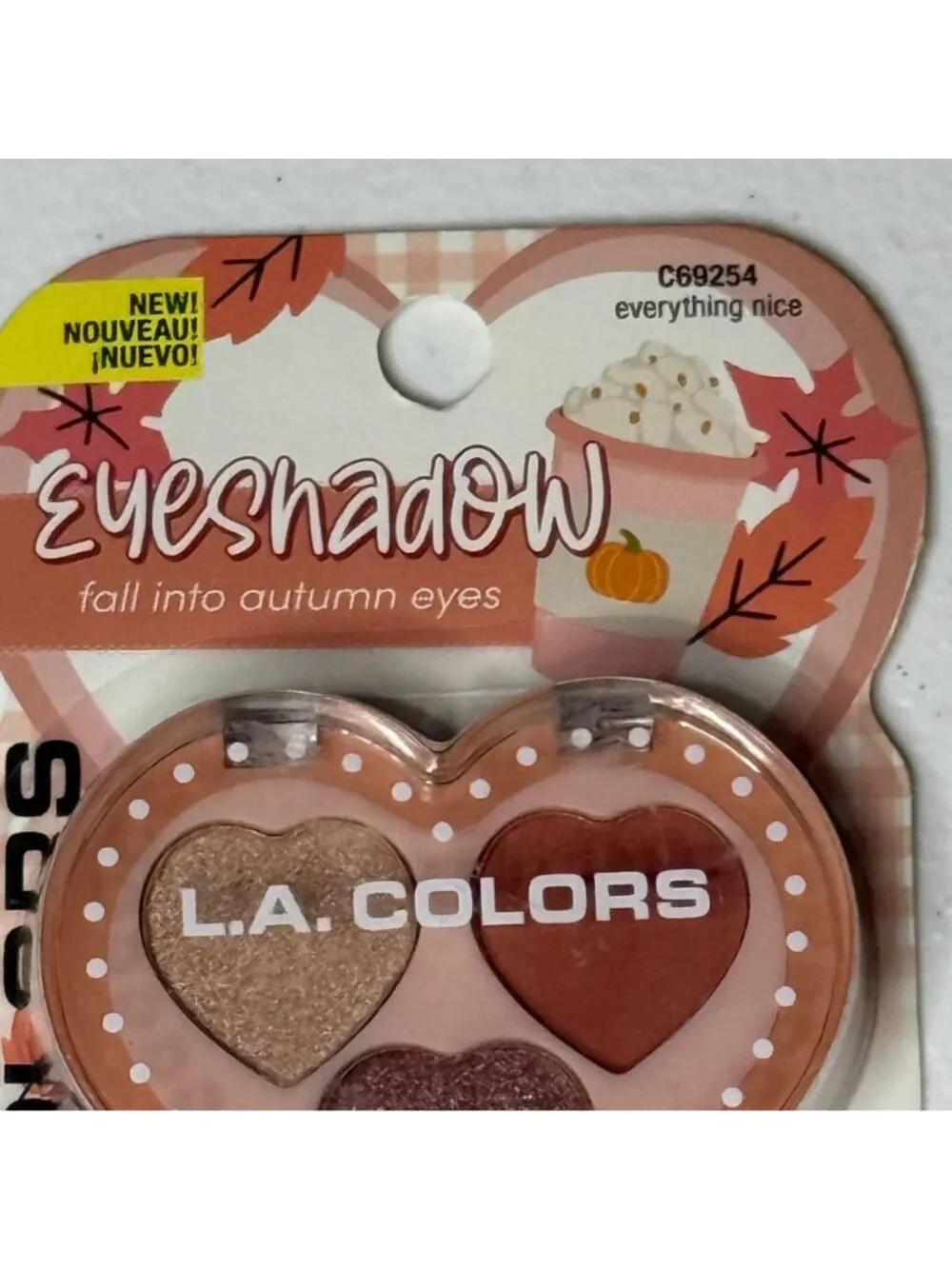 L.A. Colors Everything Nice Fall Eyeshadow Palette Autumn Neutrals New
